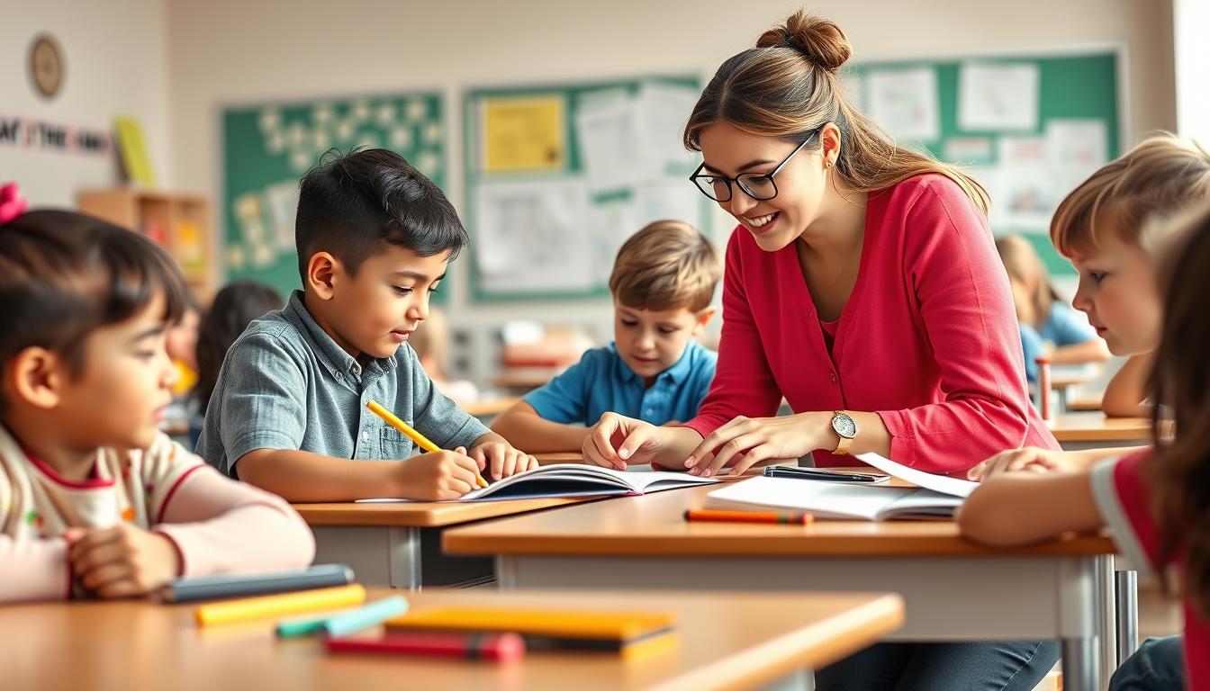 Students working in research laboratory